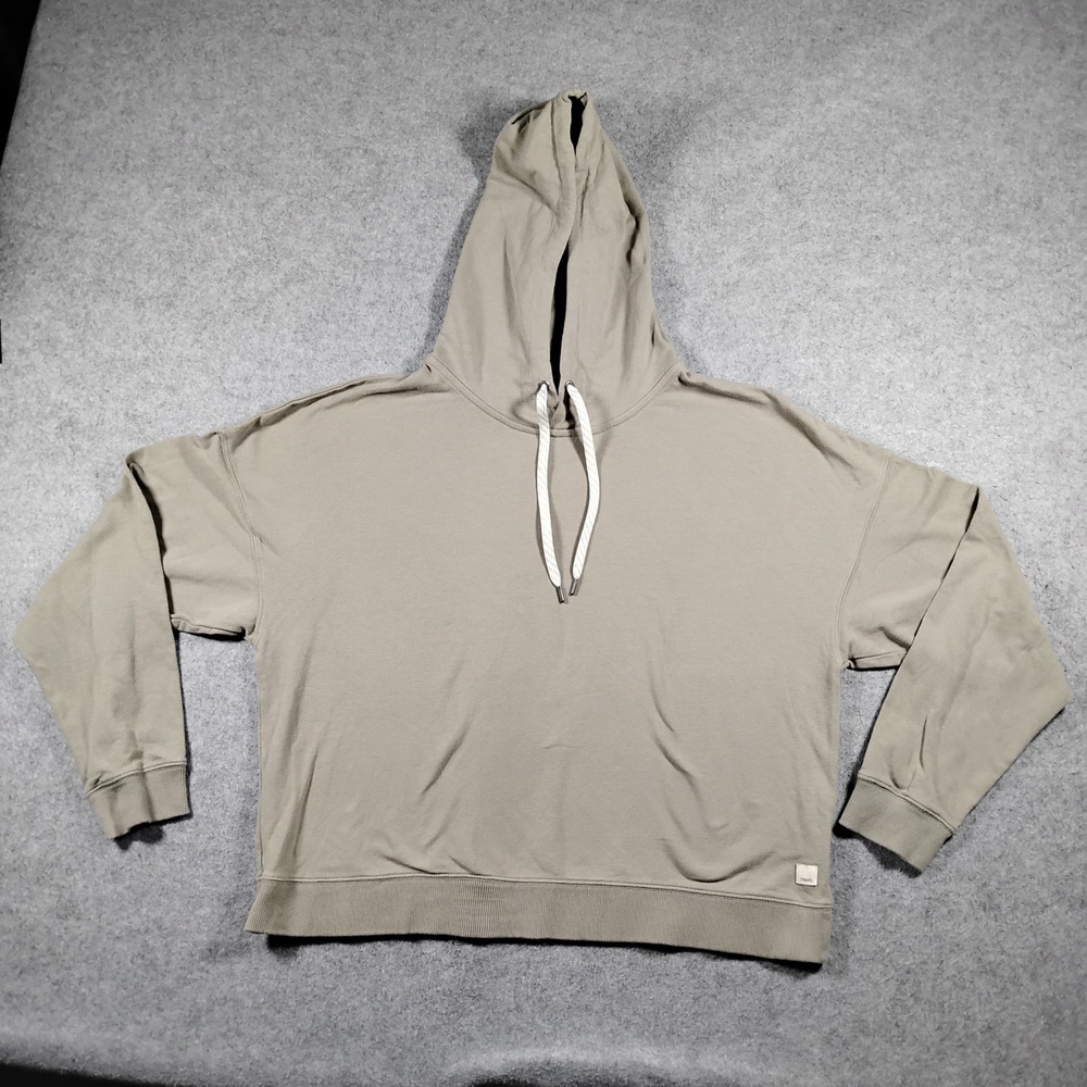 Vuori Womens VW271 Organic Cotton Relaxed Pullover Laguna Hoodie Green XL